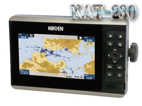KAT-230 AIS クラスB 専用GPSアンテナ付属 VHFアンテナ無し 光電 7インチ タッチパネル式 KODEN チャートプロッター