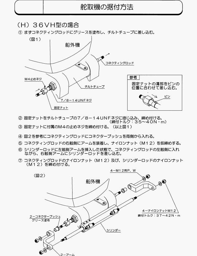 ユニカス】手動油圧操舵機 MHS-36VH セット – ベリーズマリン