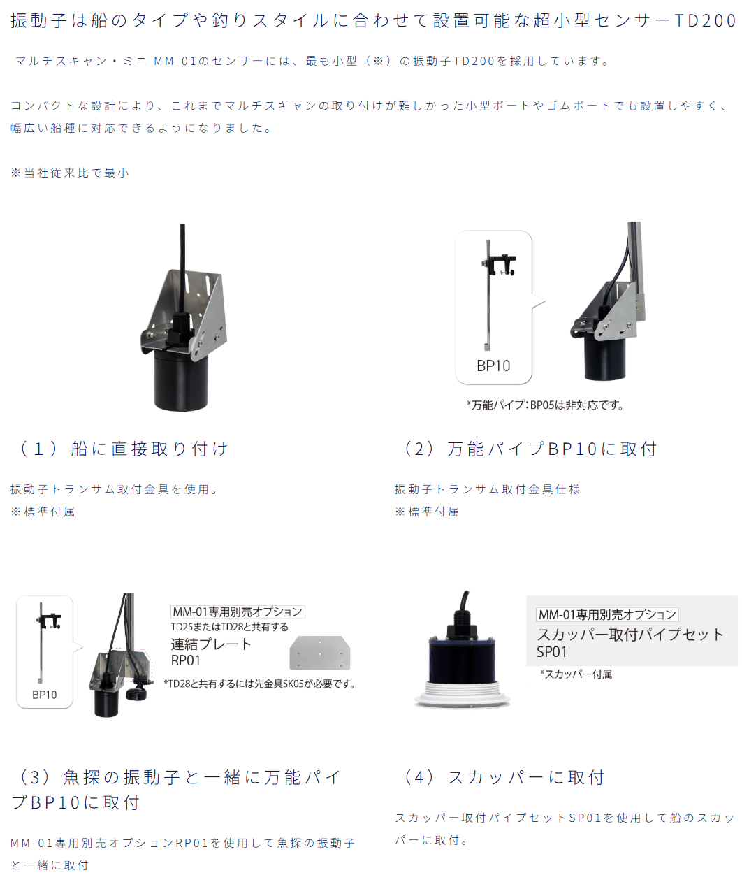 MM-01 マルチスキャン・ミニ （HE-8SIII/HE-90SII/HE-100S）専用の追加ユニット オプション MM-01単体ではご使用いただけません