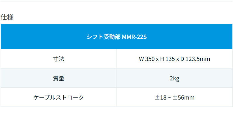 MAROL (マロール) MMR-22S シフト受動部