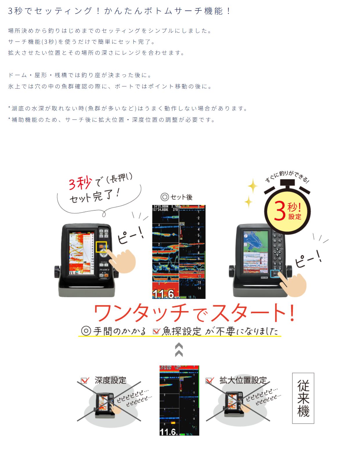 PS-611CN II ワカサギパック HONDEX ホンデックス  5型ワイドカラー液晶 ポータブル GPS内蔵 プロッター 魚探 PS-611CNII-WP
