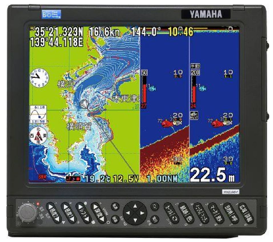 YFHII-104S-FADi TD68振動子付200kHz-1kW/50kHz-2kW YAMAHA ( ヤマハ ) 10.4型 デジタル GPS プロッタ魚探 YFH2-104S-FADi　HE-731S 同等品